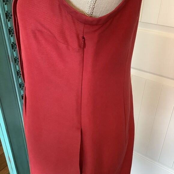 Talbots Red Cotton/Silk Sheath Dress 🌼👗❤️ - Picture 5 of 9